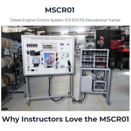 AutoEDU MSCR01 Diesel engine control system CR/EDC 15 Educational Trainer
