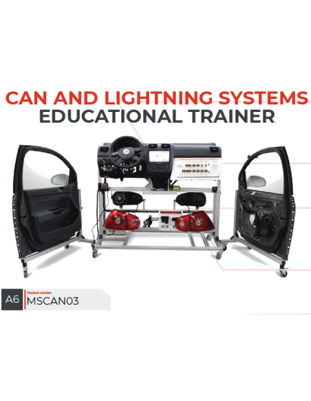 Instructor educativo de sistemas CAN y Lightning MSCAN03