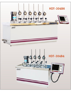 HDT-304B4/6 Vicat Tester, Heat Deflection Tester - 4 temperature measuring points - 4 Stations