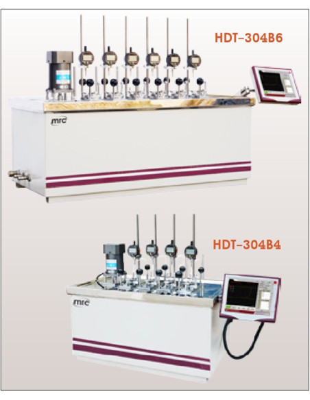 HDT-304B4/6 Vicat Tester, Heat Deflection Tester - 4 temperature measuring points - 4 Stations