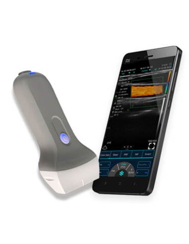 Sonda lineal de ultrasonido superficial a color USB y Wifi, C10UL