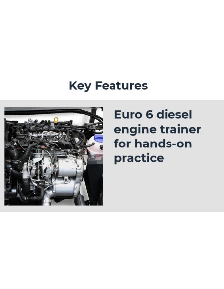 MVCR05 Treinador educacional de motor diesel com CR (common rail), AD Blue EURO 6