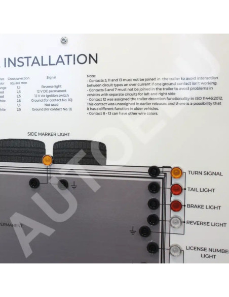 MSASTR01 Entrenador Educativo de Cableado de Remolque para Automóvil | AutoEDU