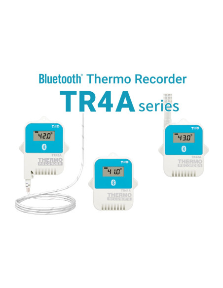 Series TR4A, Bluetooth Data Logger with Internal or External Sensor (App Generates TR4 pdf Reports)