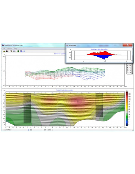 ZondRes2d 2D electrical tomography software