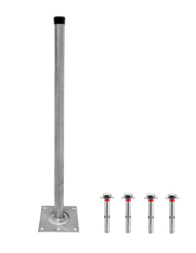 3R WMT01B galvanized mast with base | Darrera