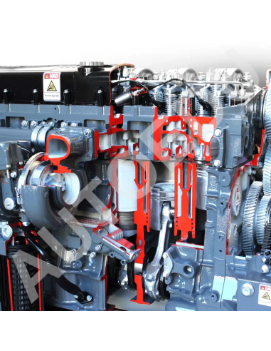 AE36083E Iveco diesel engine cutaway AutoEDU