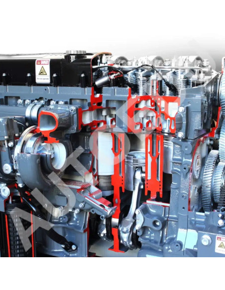 AE36083E motor diesel Iveco seccionado AutoEDU