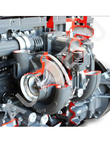 AE36083E Iveco diesel engine cutaway AutoEDU