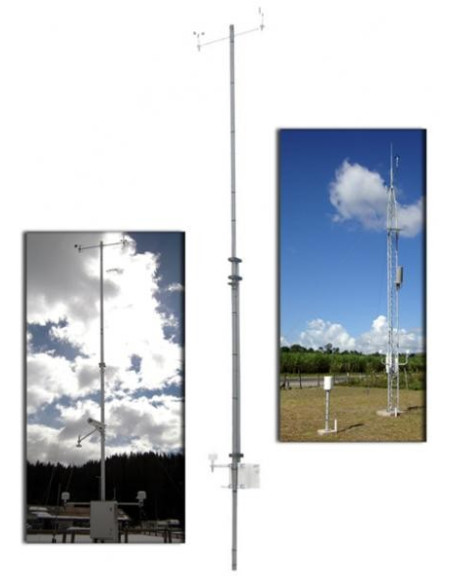 Kit Estação Meteorológica com Mastro de 10m ST.WMO