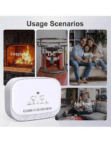 BH-H9 alarme domestico de gas com sensor laser