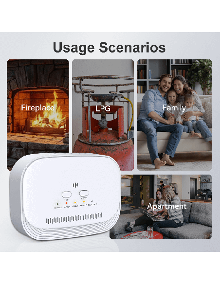BH-H9 alarma domestica de gas con sensor laser