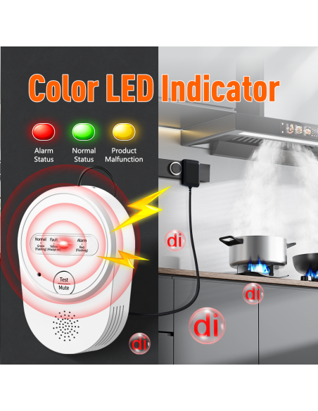 BH-H7 plug-in domestic gas alarm