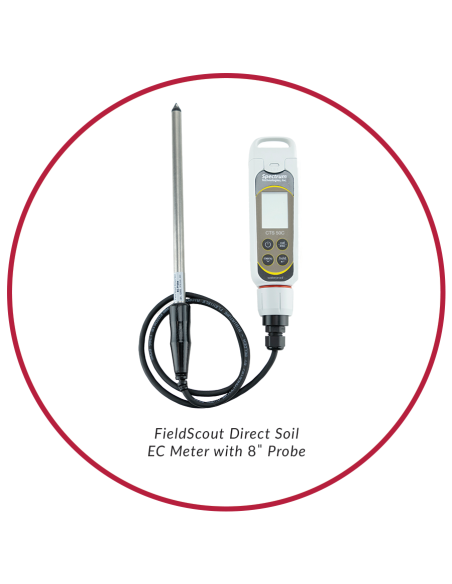 2266FS medidor CE suelo FieldScout con sonda 8