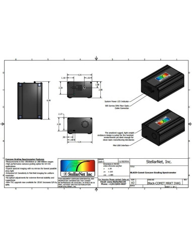 BLACK-Comet UV-VIS spectrometer by StellarNet