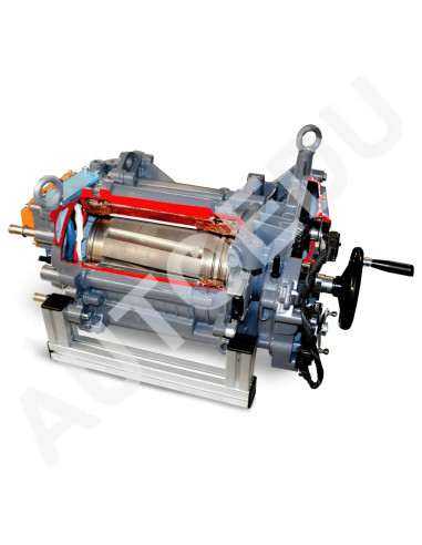 AERZ65 Caja de conexiones y motoreductor eléctrico seccionado