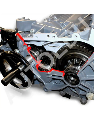AERZ65 EV Junction Box and Motoreducer Cutaway Model