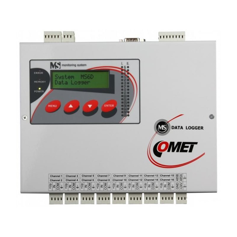 MS6D Registrador de Datos de 16 Canales