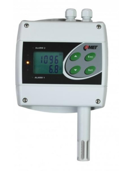 H6520 Temperatura, Humedad y nivel de CO2 (Remoto Ethernet y dos Relés)