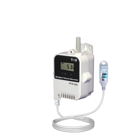 Data logger for temperature and relative humidity