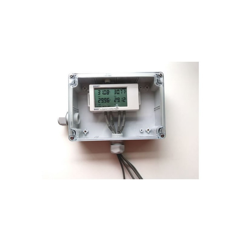 Registrador de Datos HOBO Interior con Display 4 Canales Analógicos