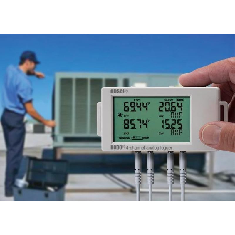4 channel HOBO Data Logger with display