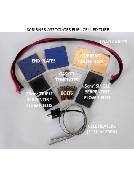 SAI-Cell-25 Pilha de Combustível com Campos de Fluxo de Grafite POCO (5 e 25 cm2)