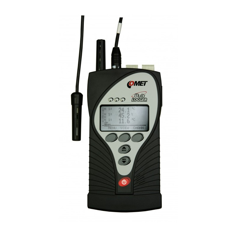 M1322 Registrador de Datos Multilogger Medidor de CO2 Termohigrómetro con 2 MiniDIN y 2 Terminales