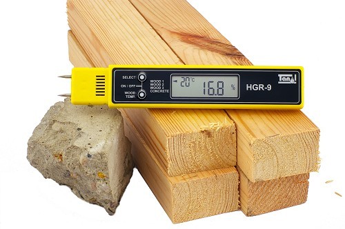 Medidores de humedad de madera y concreto