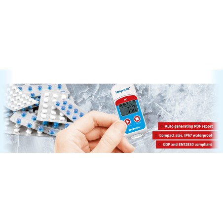 Tempmate-M1 Registrador Temperatura con Display e Análise PDF