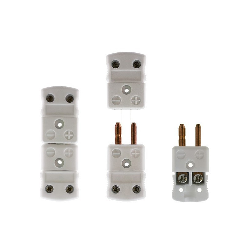 ST/E Conectores para tipo de termopares K (NiCr-Ni), J (FeCu-Ni)