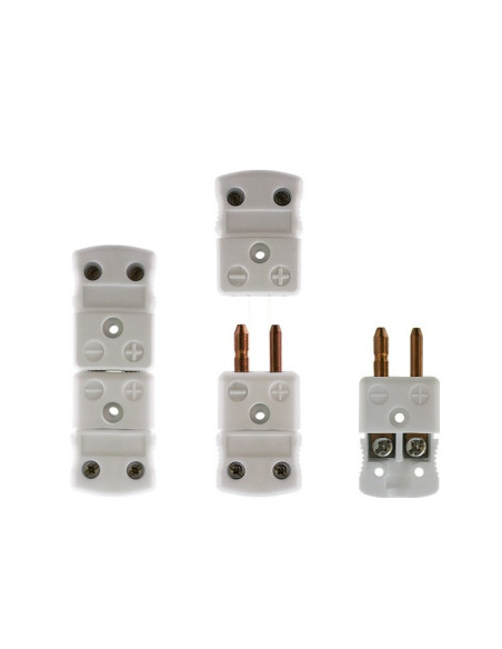 ST/E Conectores para tipo de termopares K (NiCr-Ni), J (FeCu-Ni)