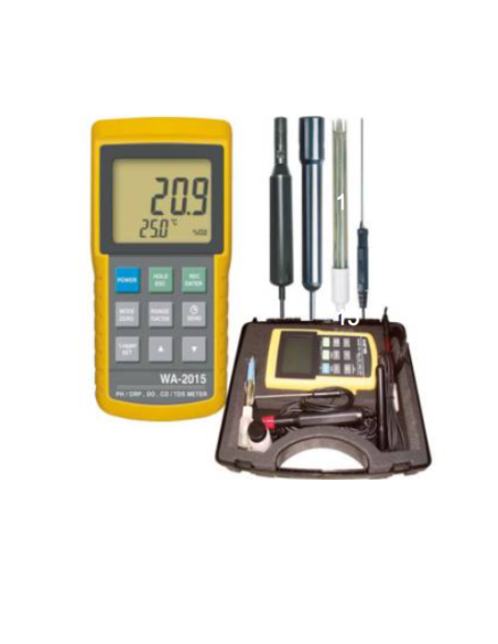 WA-2015 Kit completo de oxígeno PH/ Conductividad/ Temperatura