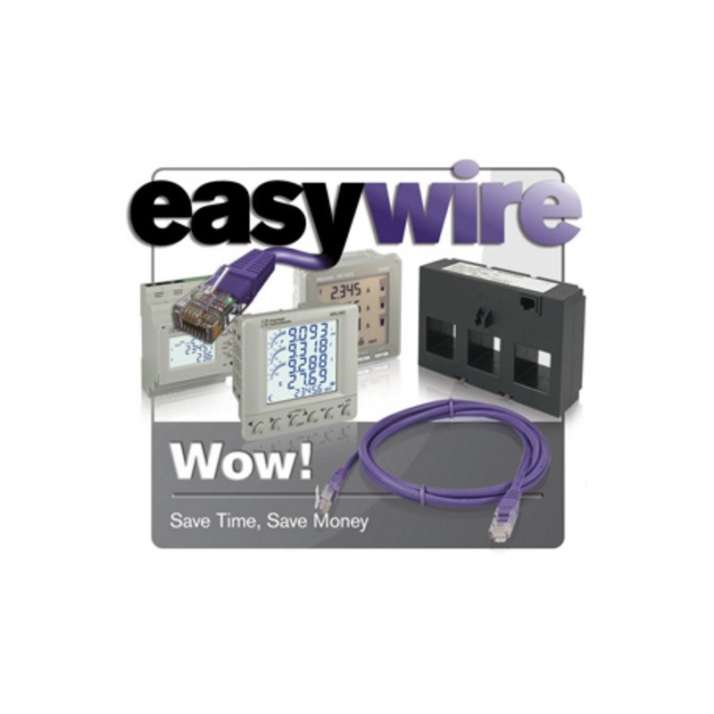 MRJ4M - easywire Multifunction DIN Rail Meter - Pulse, RS485/Modbus