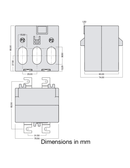 TAS240-EW Transformador de Corrente "Plug and Play" Easywire
