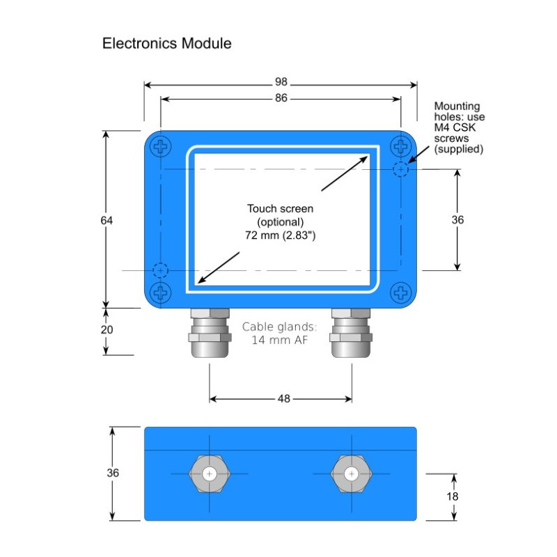 PyroMini Sensor de Temperatura Infrarrojo en miniatura con módulo electrónico independiente