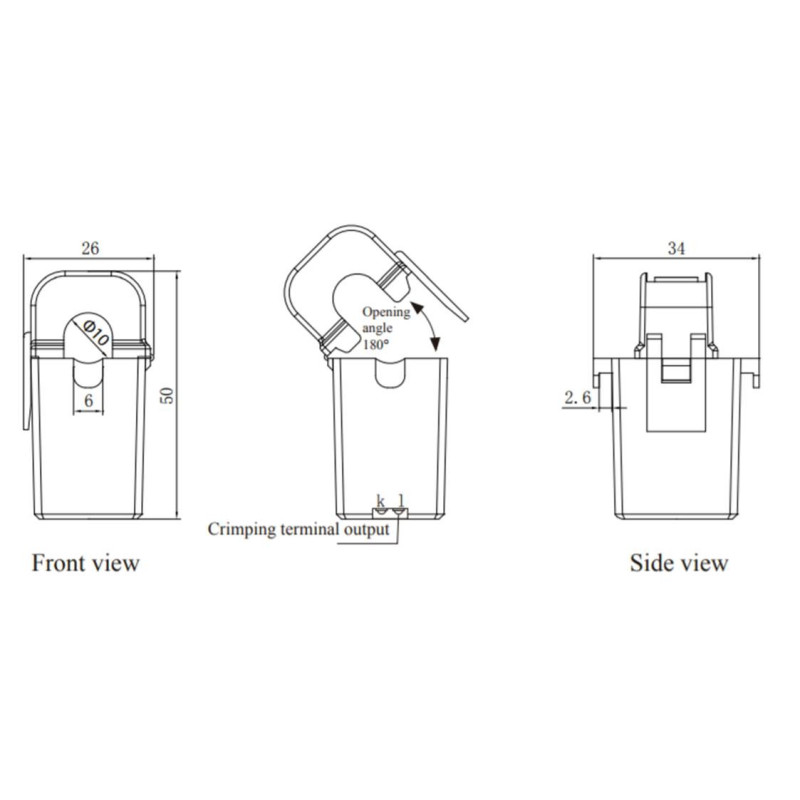 AO-SCT010T-D  DC output split core current transformer