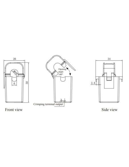 AO-SCT010T-D  DC output split core current transformer