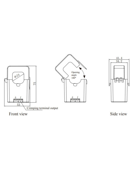 AO-SCT010T-D  DC output split core current transformer