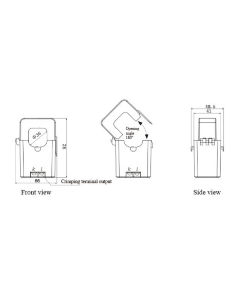 AO-SCT036TS-D  DC output split core current transformer