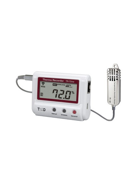 TR-72NW-S Gravador de umidade e temperatura Ethernet / LAN