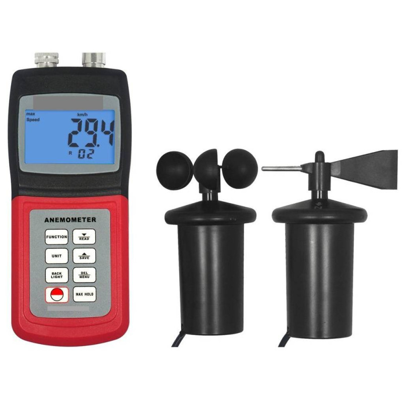 AO-4836AM Medidor de Velocidade e Direção de Vento Portátil