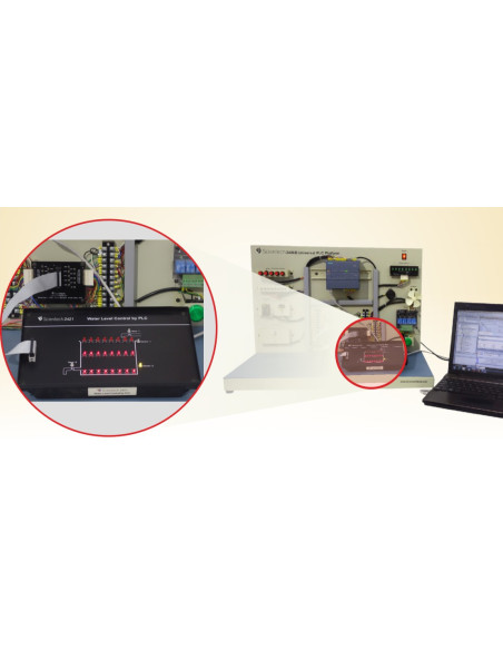 Scientech2421 Water Level Control by PLC