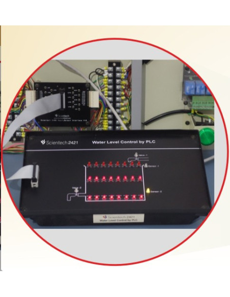 Scientech2421 Water Level Control by PLC