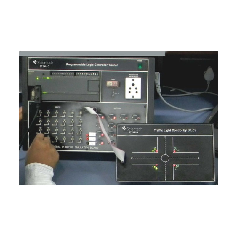Scientech2423A Tráfego controlador PLC