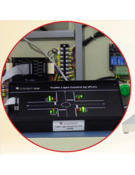Scientech2423B Tráfego controlador PLC