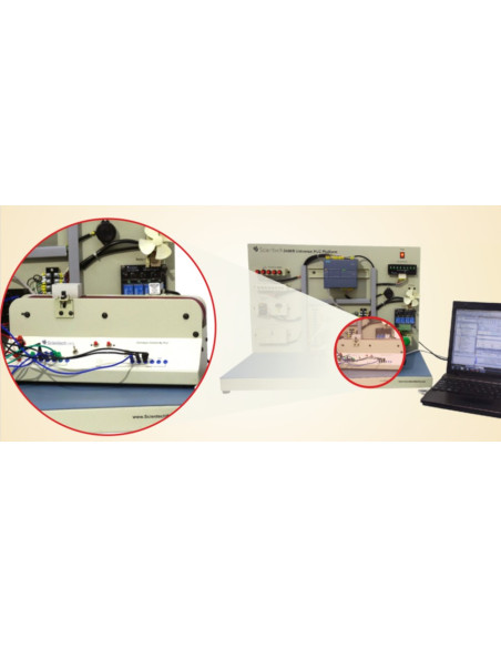 Scientech2425 Controle do transportador por PLC