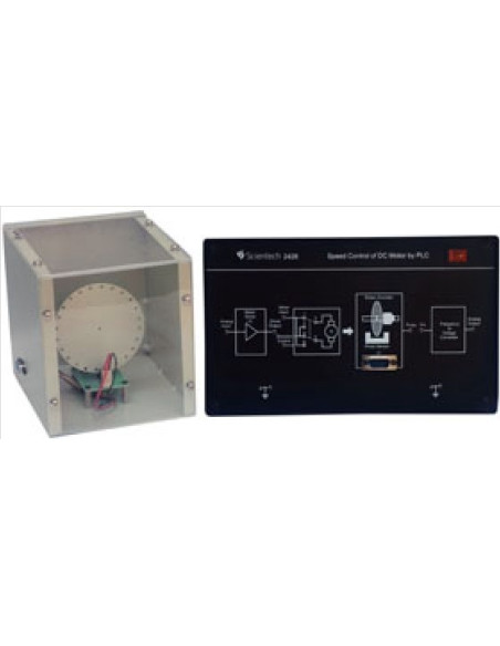 Scientech2426 Controle de velocidade do motor por PLC