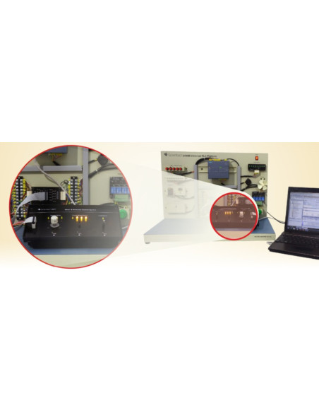 Scientech2427 Controle do motor e do comutador por PLC