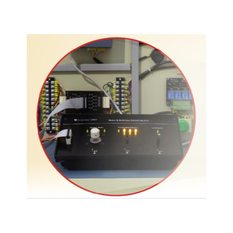 Scientech2427 Controle do motor e do comutador por PLC